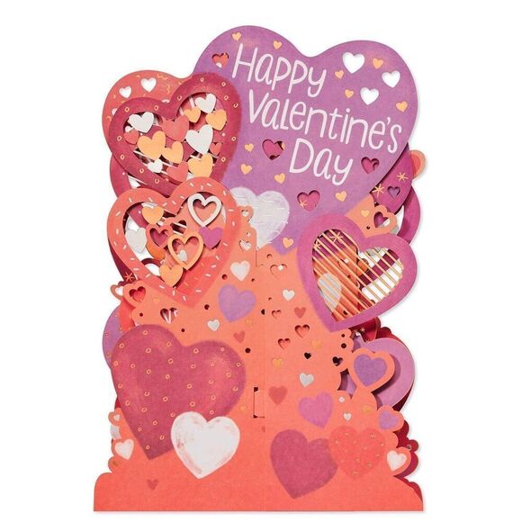 Valentine’s Day Pop-Up Displayable Card You’re Amazing Hugs XOXO Friend NWT - Picture 5 of 8